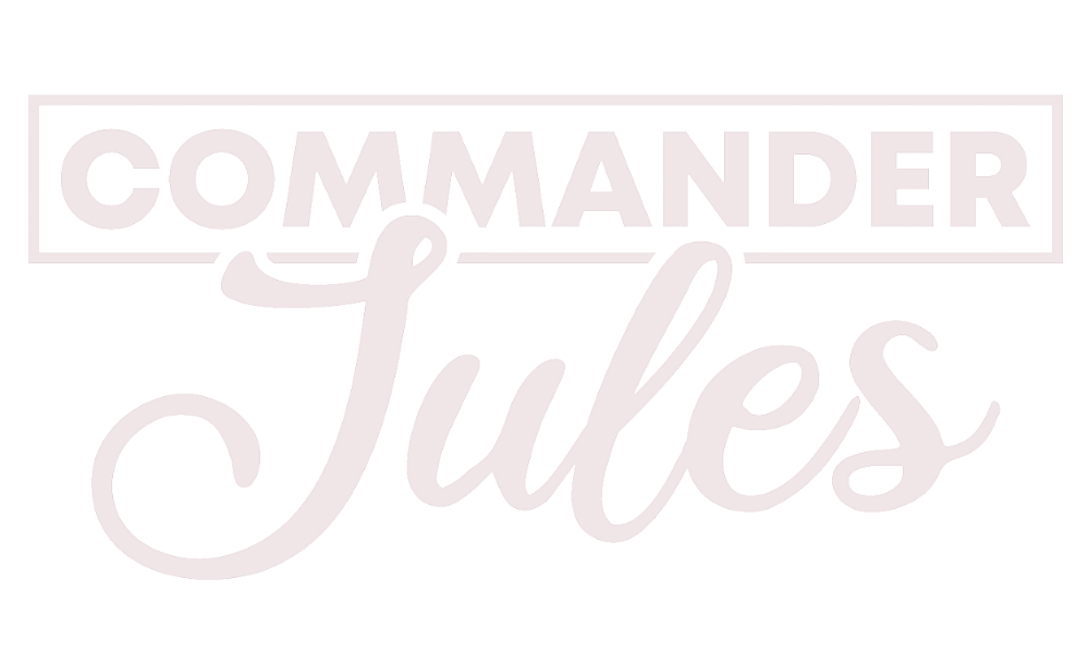 Commander Jules Logo weiß
